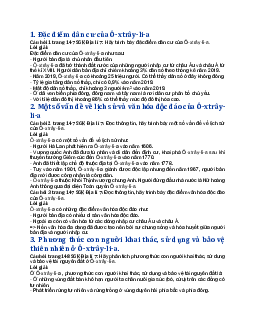 Giải SGK Địa lí 7 bài 21: Đặc điểm dân cư, xã hội và phương thức khai thác và bảo vệ thiên nhiên ở Ô-xtrây-li-a - Cánh diều