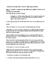 Đề cương môn Tâm lý học đại cương - Trường Đại học lao động -  xã hội.