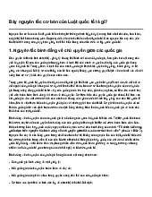 Bảy nguyên tắc cơ bản của Luật quốc tế là gì?
