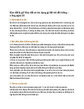 Keo đất là gì? Keo đất có tác dụng gì đối với đất trồng - Công nghệ 10