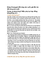 Annex contract là gì? Mẫu phụ lục hợp đồng bằng tiếng anh