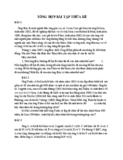 Bài tập thừa kế môn luật hiến pháp / Đại học nội vụ Hà Nội