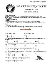 Đề cương học kỳ 2 Toán 12 năm 2023 – 2024 trường THPT Xuân Đỉnh – Hà Nội