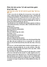 Phân tích bài ca dao “Lỗ mũi mười tám gánh lông" siêu hay