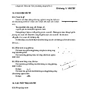 Toán cho Vật Lý: Vectơ và phép tính vectơ trong chương 1 | Học viện Kỹ thuận Quân sự