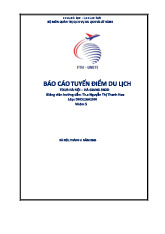 Báo cáo tuyến điểm du lịch Hà Giang 3N2D | Đại học Kinh tế kỹ thuật công nghiệp