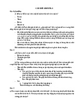 Câu hỏi lý thuyết tài chính tiền tệ new đáp án | Học viện Nông nghiệp Việt Nam