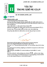 Toán thực tế vectơ và hệ trục tọa độ trong không gian Toán 12