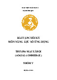 Bài tập lớn: Thương mại xã hội môn Năng lực số ứng dụng | Học viện Ngân hàng