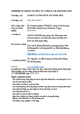 Tìm hiểu chung về Công ty cổ phần tập đoàn Hoa Sen môn Marketing cơ bản  | Học viện Nông nghiệp Việt Nam