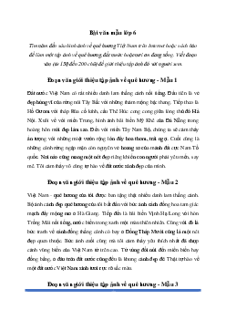 Văn mẫu lớp 6: Đoạn văn giới thiệu tập ảnh về quê hương (10 mẫu) - Chân Trời Sáng Tạo