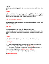 Câu hỏi và đáp án ôn tập CHương 1 - Tài liệu giúp bạn tham khảo ôn tập và đạt kết quả cao. Mời bạn đọc đón xem!