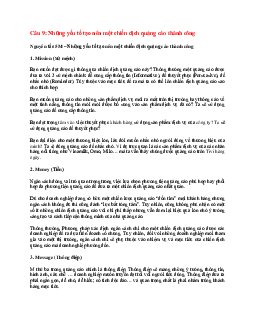 Bộ câu hỏi học phần cơ sở toán cho các nhà kinh tế 1