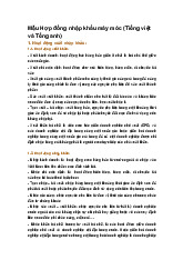 Mẫu Hợp đồng nhập khẩu máy móc (Tiếng việt và Tếng anh)