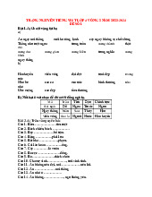 TOP các đề thi Trạng Nguyên Tiếng Việt lớp 4 vòng 2 năm học 2024 - 2025