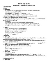 Tài liệu học tập chi tiết môn Cấu trúc đại số | Đại học Sư phạm Hà Nội