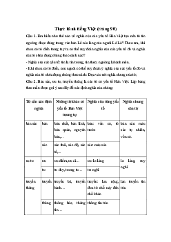 Soạn bài Thực hành tiếng Việt trang 90 - Kết nối tri thức Văn 7