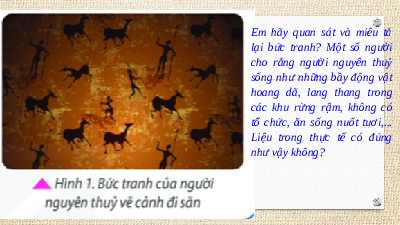 Giáo án điện tử Lịch Sử 6 KNTT - Bài 5(Tiết 1) Kết Nối Tri Thức Với Cuộc Sống:  Xã hội nguyên thủy.