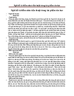 Ngồi kể và điểm nhìn trần thuật trong tác phẩm