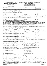 Đề giữa kỳ 2 Toán 11 năm 2024 – 2025 trường THPT Hướng Hóa – Quảng Trị có đáp án