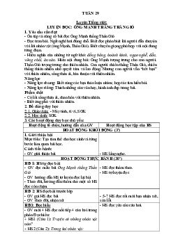 Giáo án buổi 2 Tiếng Việt 2 sách Cánh diều | Tuần 29