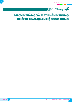 Đường thẳng và mặt phẳng trong không gian, quan hệ song song Toán 11 GDPT 2018