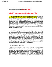 Đề cương Tín Ngưỡng Trong Đời Sống Người Việt: Phân Tích & Khảo Sát môn Cơ sở văn hóa| Trường Đại học Hà Nội