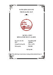 BÀI TẬP CÁ NHÂN MÔN LUẬT HÔN NHÂN VÀ GIA ĐÌNH | Trường đại học Quốc gia Hà Nội