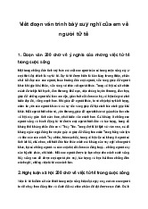 Viết đoạn văn trình bày suy nghĩ của em về người tử tế | Văn mẫu 12