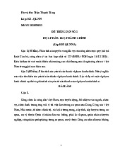 ĐỀ TIỂU LUẬN SỐ 2 HỌC PHẦN: LUẬT HÀNH CHÍNH | Học viện Hành chính Quốc gia