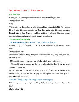 Soạn bài Sang Thu | Ngữ Văn 7 Chân Trời Sáng Tạo tập 1