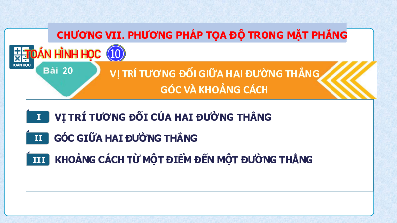 Giáo án Powerpoint bài 20 Vị trí tương đối giữa hai đường thẳng góc và khoảng cách sách Kết nối tri thức-Phần 1