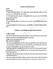 Giáo trình Dẫn luận ngôn ngữ | Trường Đại học Hà Nội