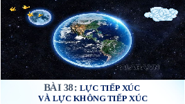 Giáo án điện tử Khoa học tự nhiên 6 bài 38 Chân trời sáng tạo : Lực tiếp xúc và lực không tiếp xúc