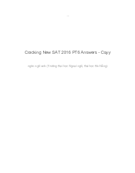 Cracking New SAT 2016 PT6 Answers
