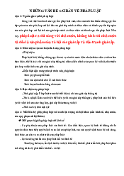 Ôn tập kiến thức môn Pháp Luật Đại Cương | Đại Học Hà Nội