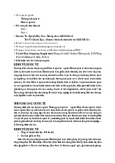 Tên chuyên ngành: Thương mại quốc tế  Kinh tế quốc tế