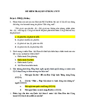 Đề kiểm tra HK2 2023 - 2024 môn Lịch sử đảng | Đại học Đồng Tháp