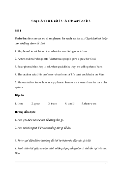 Giải Tiếng Anh 8 Unit 12: A Closer Look 2 | Kết nối tri thức