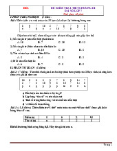 10 Đề Kiểm Tra 1 Tiết Chương III Đại Số 7 Có Đáp Án