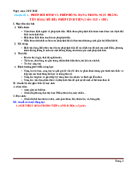 Giáo án hình học 11 HK 1 phương pháp mới