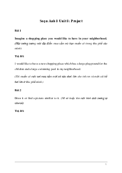 Giải Tiếng Anh 8 Unit 8: Project | Kết nối tri thức