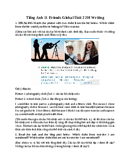 Giải Tiếng Anh 11 Unit 2 2H Writing | Friends Global