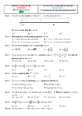 Đề luyện thi tốt nghiệp THPT môn Toán năm 2025 bám sát minh họa giải chi tiết-Đề 19