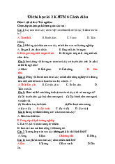 Đề thi học kỳ 2 môn Khoa học tự nhiên lớp 6 năm học 2024 - 2025 - Đề số 3 | Bộ sách Cánh diều