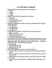 Câu hỏi ôn tập  môn tư tưởng Hồ Chí Minh –Trường Đại học Nguyễn Tất Thành