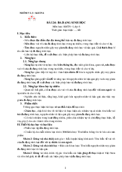 Chủ đề 8. Bài 24: Đa dạng sinh học  | Bài giảng KHTN 6 | Cánh diều