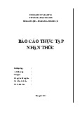 Báo cáo thực tập nhận thức - Công nghệ thông tin | Đại học Hoa Sen