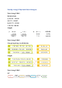 Toán lớp 4 trang 13 Bài 43: Em làm được những gì? Chân trời sáng tạo