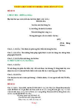 Tuyển tập 55 đề ôn thi HSG Văn 6 năm 2022-2023 (có đáp án)
